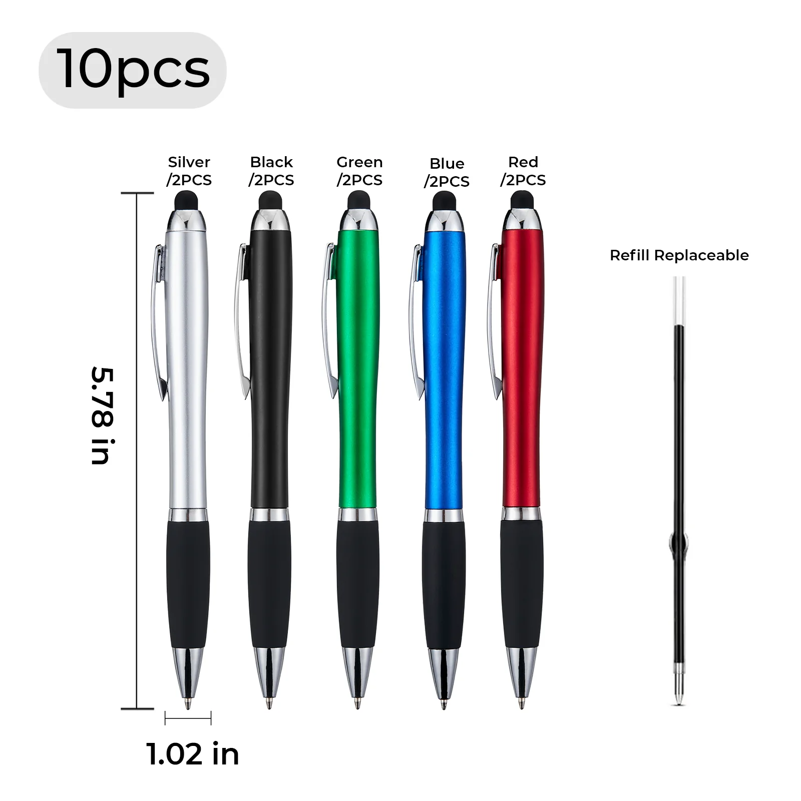 Stylus Ballpoint Pens With LED Light (10pcs) - Image 14