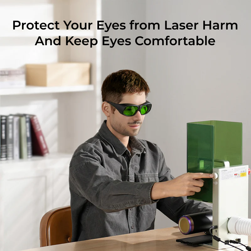 xTool Laser Safety Goggles for 316-460nm, 630-670nm & 800-1080nm Lasers - Image 2
