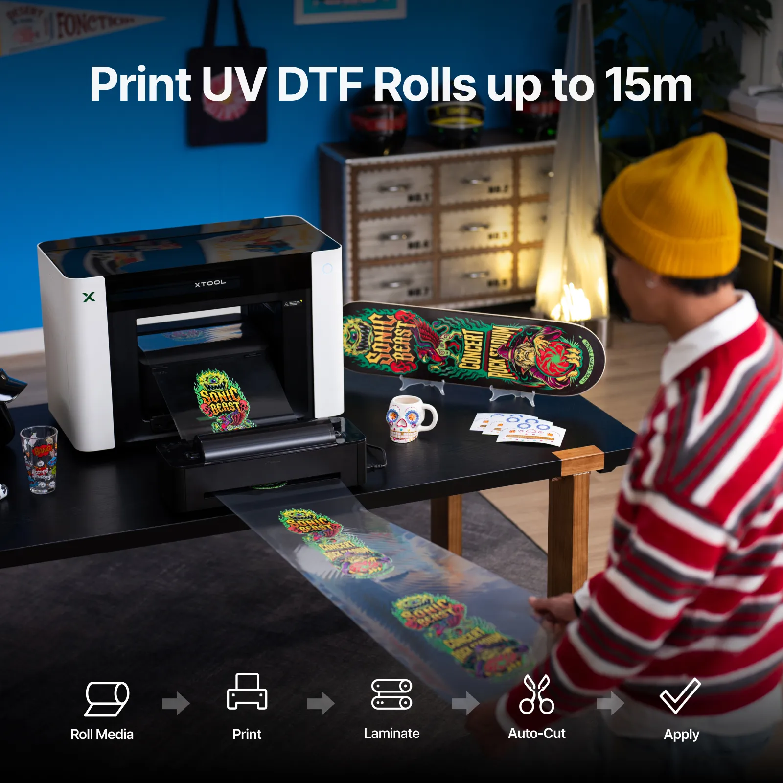 xTool LM1 Laminator and RF1 Roll Feeder for O1 Omni Printer - Image 6