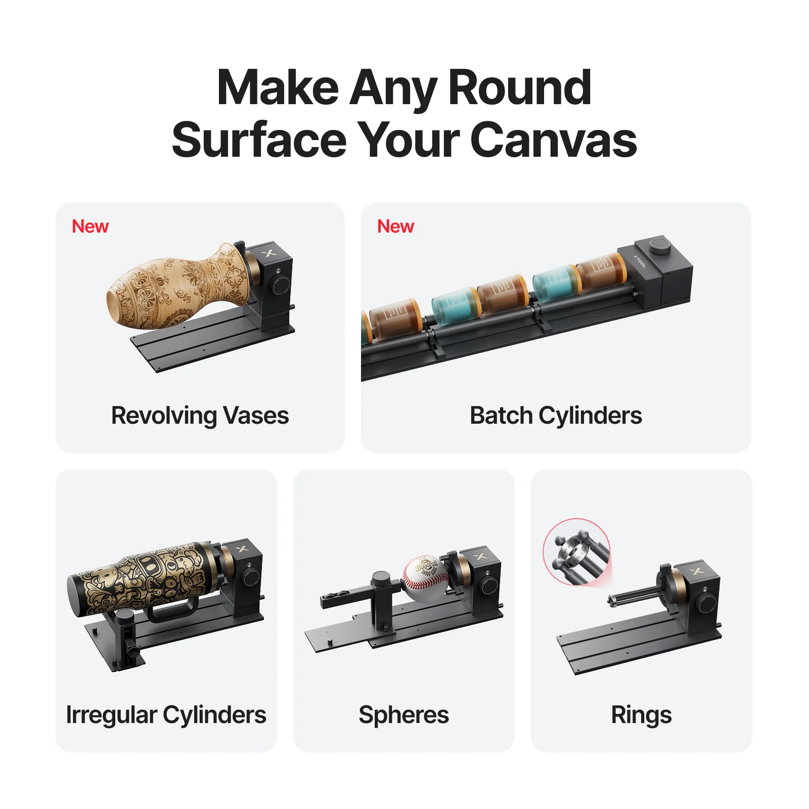 xTool RA3 & RA3 Lite: Intelligent Rotary Engraving for Rings, Tumblers & Ornaments - Image 2