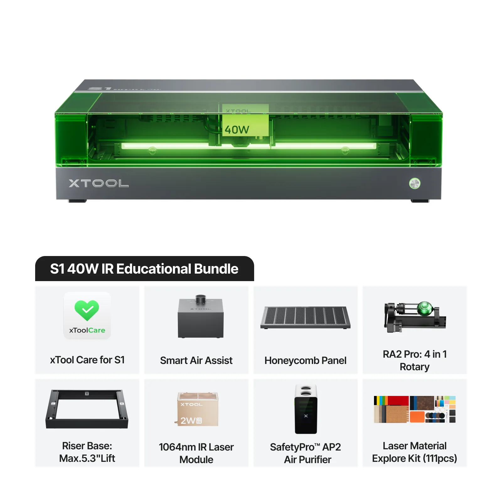 xTool S1 Enclosed Diode Laser Cutter for Education - Image 13