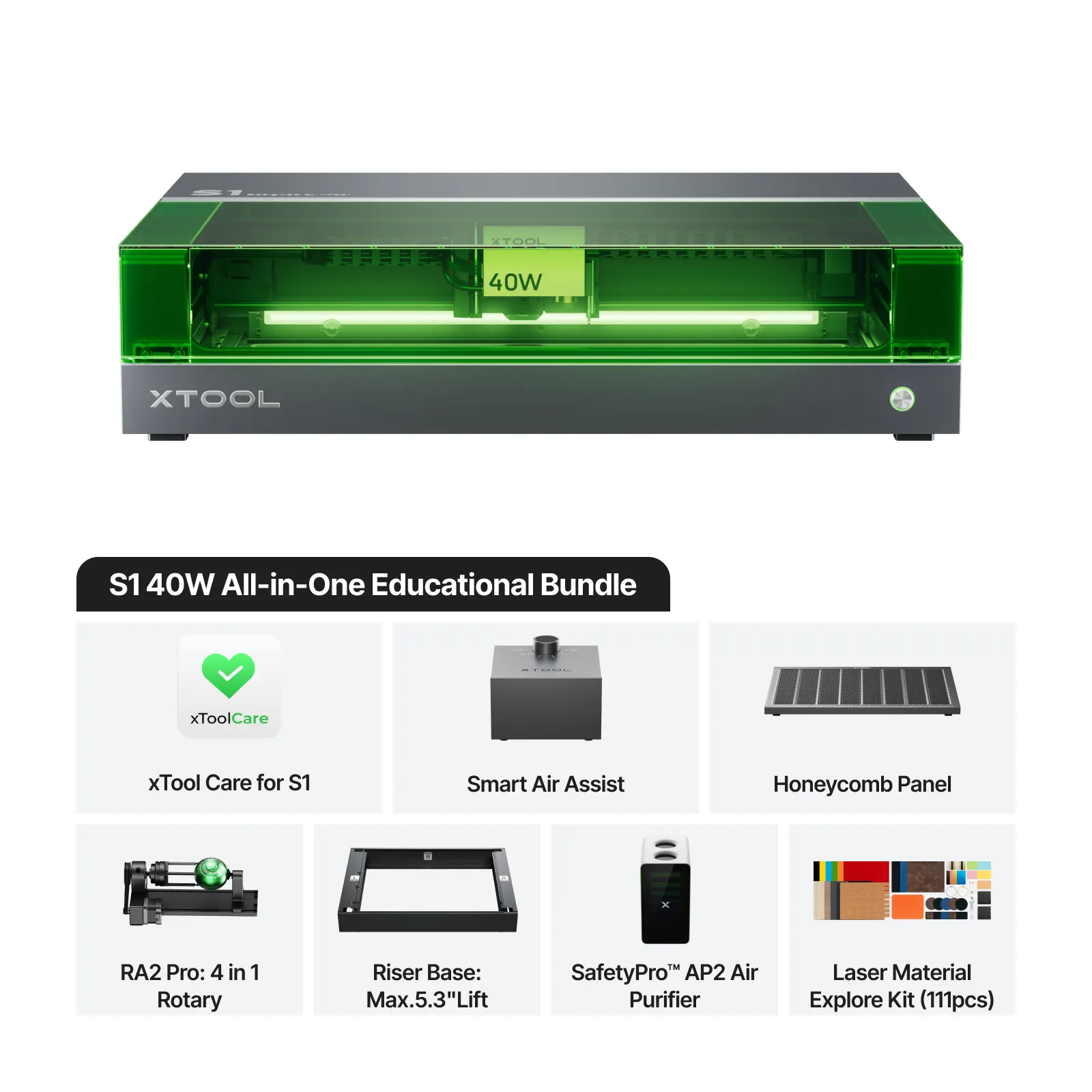 xTool S1 Enclosed Diode Laser Cutter for Education - Image 15